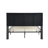 Queen Size Upholstered Platform Bed Frame with Headboard, Strong Wood Slat Support, Mattress Foundation, No Box Spring Needed, Easy Assembly