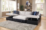 Beige Sectional Sofa w/Sleeper