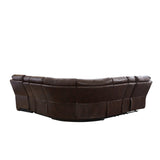 SECTIONAL MOTION SOFA BRWON