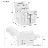 Orisfur. Power Lift Chair with Adjustable Massage and Heating System, Recliner Chair with Remote Control for Living Room