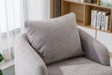 COOLMORE Swivel Barrel Chair, Comfy Round Accent Sofa Chair for Living Room, 360 Degree Swivel Barrel Club Chair, Leisure Arm Chair for Nursery, Hotel, Bedroom, Office, Lounge
