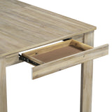7-Piece Wooden Dining Table Set - Extendable Table with 12” Leaf and 2 Drawers, 6 Dining Chairs with Soft Cushion