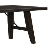 Industrial Style 72" Wooden Rectangular Table
