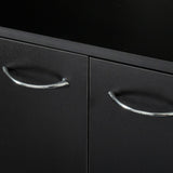 Tall Kitchen Cabinet, with 6-Doors, 1-Open Shelves and 1-Drawer