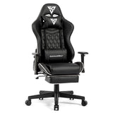 Gaming Chair Black Racing Executive Lumbar Adjustable Swivel