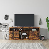 TV Stand, Modern Wood Universal Media Console Entertainment Center