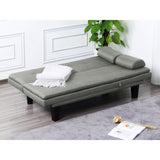 63.4” Futon Dark Grey Sofa bed