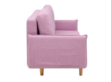 Modern Pink Storage Sofa Multifunctional Folding Living Room Sofa Bed Furniture