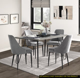 Grey Modern Sleek Design 5pc Dining Set Table