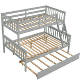 Twin Over Full Bunk Bed with Trundle