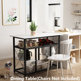 Faux Marble top Kitchen Island