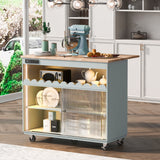 Kitchen Island with Drop Leaf
