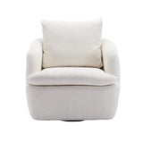 COOLMORE Swivel Barrel Chair, Comfy Round Accent Sofa Chair for Living Room, 360 Degree Swivel