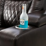 Motion Recliner with USB Charging Port and Hidden Arm Storage, Home Theater Seating with 2 Convenient Cup Holders Design and 360° Swivel Tray Table（old sku: SG000440AAA）