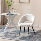 Modern Dining Room Chair Accent Chair with Metal Legs for Living Room