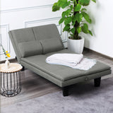 63.4” Futon Dark Grey Sofa bed