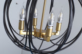 Modern American spherical chandelier -4 bulbs -E12 lamp holder