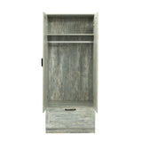 High wardrobe with 2 doors