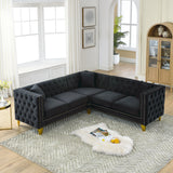 Velvet Corner Sofa Covers, L-Shaped Sectional Couch