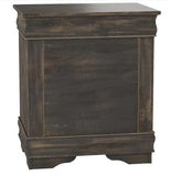 ACME Louis Philippe Nightstand in Antique Gray