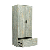 High wardrobe with 2 doors