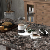 6-piece Faux Marble Dining Table Set  with one Faux Marble Dining Table