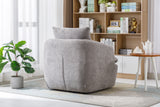 COOLMORE Swivel Barrel Chair, Comfy Round Accent Sofa Chair for Living Room, 360 Degree Swivel Barrel Club Chair, Leisure Arm Chair for Nursery, Hotel, Bedroom, Office, Lounge