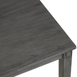 6-Piece Kitchen Dining Table Set Wooden Rectangular Dining Table, 4 Dining Chairs