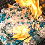 Outdoor Gas Fire Pit  Square Fire Pit Table with Propane Tank Cover