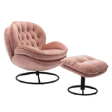 Accent chair  TV Chair  Living room Chair Pink sofa with Ottoman