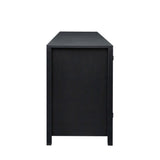 Farmhouse TV Stand,  Wood Entertainment Center Media Console with Storage