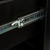 Modern High gloss UV Night Stand with 2 drawers & LED lights