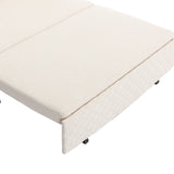 COOLMORE Convertible Sleeper Sofa Bed, Modern Velvet Loveseat Couch with Pull Out Bed, Small Love Seat Futon Sofa Bed with Headboard, 2 Pillows & Side Pockets for Living Room