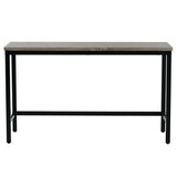 Dining Table Set with 3 Stools Pub Kitchen Set Side Table with Footrest