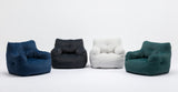 Soft Cotton Linen Fabric Bean Bag Chair Filled With Memory Sponge