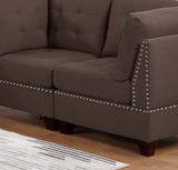 Sectional 7pc Set Living Room Furniture Corner L-Sectional