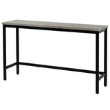 Dining Table Set with 3 Stools Pub Kitchen Set Side Table with Footrest