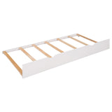 Twin over Full Bunk Bed with Trundle and Shelves