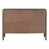 U-Style Storage Cabinet Sideboard Wooden Cabinet with 2 Metal handles and 2 Doors for Hallway, Entryway, Living Room, Bedroom
