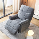 Large size Electric Power Lift Recliner Chair Sofa for Elderly, 8 point vibration Massage and lumber heat, Remote Control, Side Pockets, cozy fabric, overstuffed arm, heavy duty 230LB