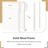 White Kitchen Island Cart