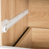 Modern Design Wooden  Dresser Bedroom Storage Drawer Organizer Closet Hallway Storage Cabinet with 4 Drawers, Wood Dresser Chest Accent Cabinet for Living Room Bedroom