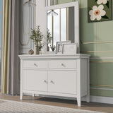 King 4 Piece Traditional White Bedroom Sets