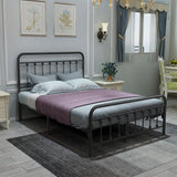 Full Victorian Vintage Style Platform Metal Bed Frame