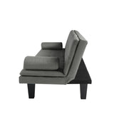 63.4” Futon Dark Grey Sofa bed