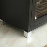 58" TV Stand Console  2 Doors and 2 Drawers -Black