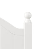 3 Pieces Traditional Concise Style White Bedroom Sets, Nightstand+Chest+Full Bed