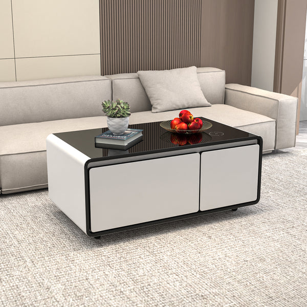 Modern Smart Coffee Table with Built in Fridge!