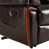 Orisfur. Massage Recliner PU Leather Sofa Chair with Heating and Massage Vibrating  Function