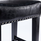 Counter Height 26" Bar Stools for Kitchen Counter Backless Faux Leather